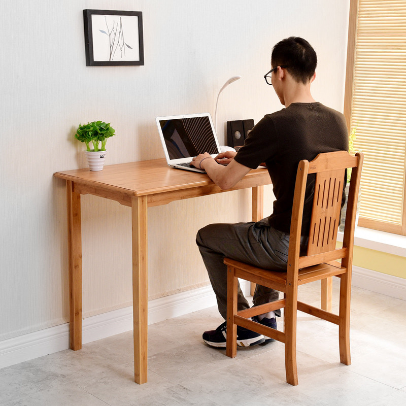 佐帕奥图 电脑桌台式家用书桌写字桌现代简约实木笔记本桌办公桌