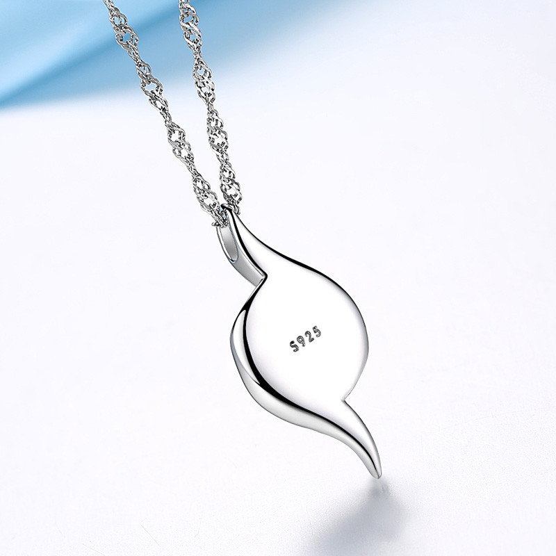豪至尊银饰加(恩爱)s925银项链女柔美吊坠锁骨链饰品首饰 情人节礼物