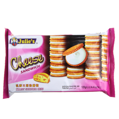 马来西亚进口 茱蒂丝乳酪三明治饼干夹心饼干125g