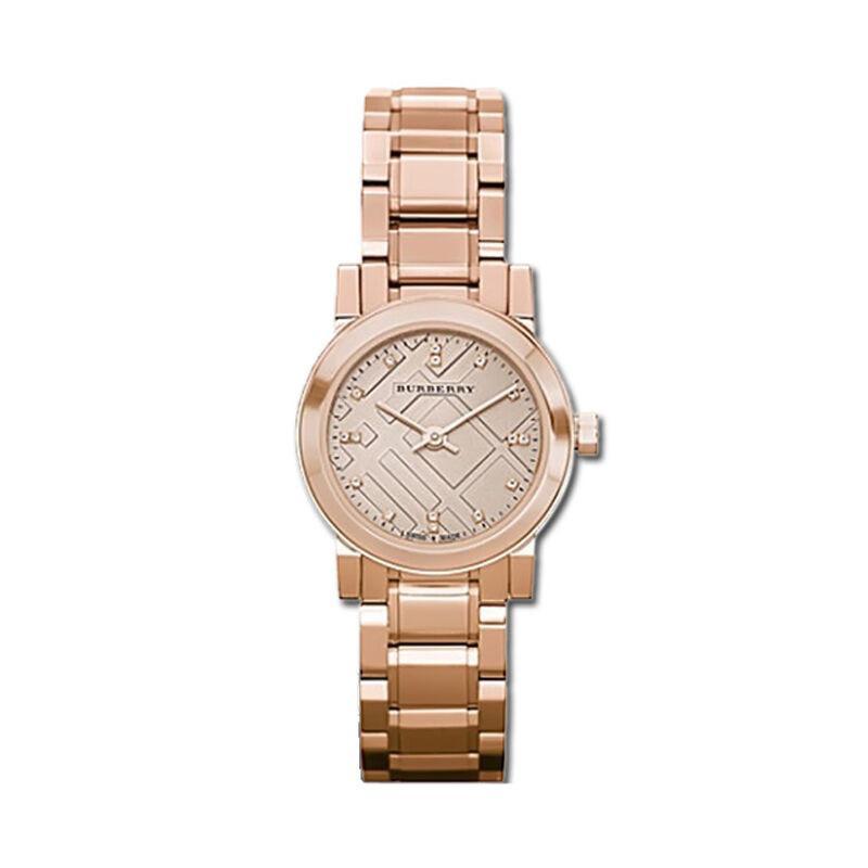 巴宝莉(burberry)手表时尚个性镶钻钢带正装石英女士腕表bu9213等