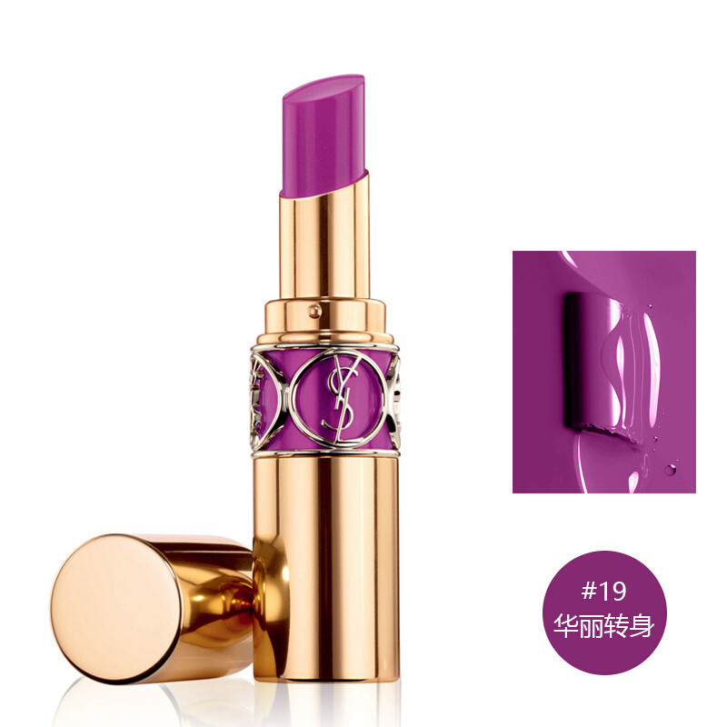 8g圆管口红亮彩滋润唇膏 #19华丽转身 圣罗兰(ysl)唇膏【价格 图片