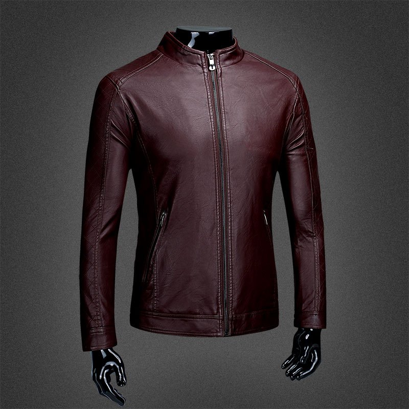 2017新款海宁真皮皮衣男机车服断码帅气潮流衣服韩版修身青年头层牛皮