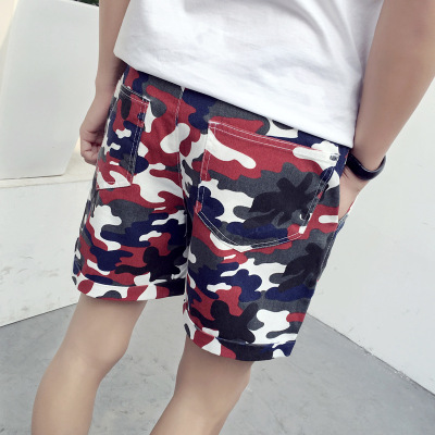 2017新款港仔夏季3分超短裤男士韩版沙滩裤夏天大码迷彩裤三分裤运动短裤
