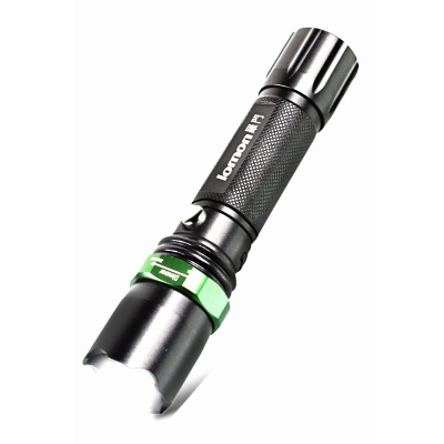 LED铝合金强光手电户外远射充电变焦强光手电筒