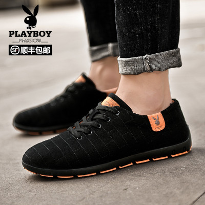 花花公子秋冬新品男士鞋子韩版休闲鞋潮流轻便鞋青年低帮板鞋潮鞋