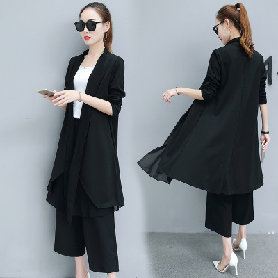 顺崇2018春装新款中长款外套女春春韩版学生宽松斗篷长袖加长外披风衣