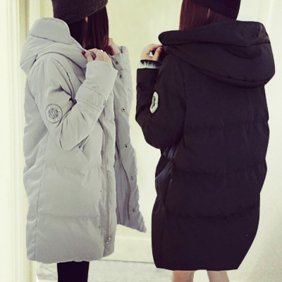 顺崇2017冬季大码棉服胖mm韩版200斤显瘦中长款棉衣羽绒服纯色外套女