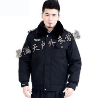 WONDOO军迷用品和保安冬执勤服保安大衣协