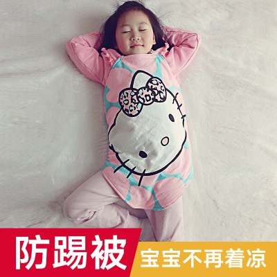 qma新款宝宝小孩幼儿童睡觉棉护肚围半背睡袋防踢被肚兜春夏秋冬加厚定制