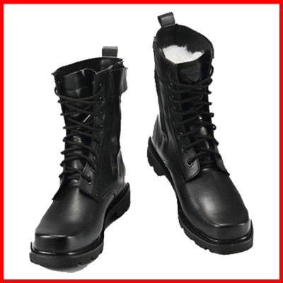 qma新款冬季羊毛男特种兵单靴子加厚保暖高帮马丁靴钢头棉鞋作战靴定制
