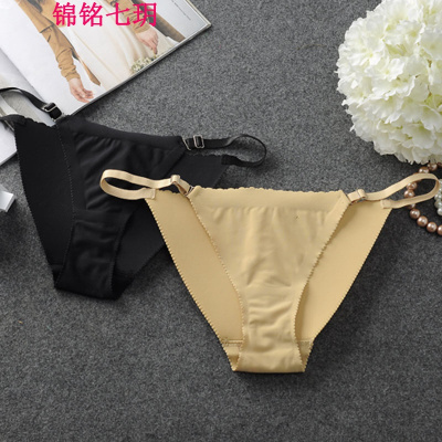 锦铭七玥新款无痕一片式女士内裤裤 丁字裤提臀裤性感女士内裤