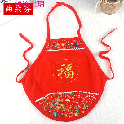 锦铭七玥新生儿肚兜棉男女宝宝肚兜红色肚兜不带脚夏季婴儿肚兜夏季