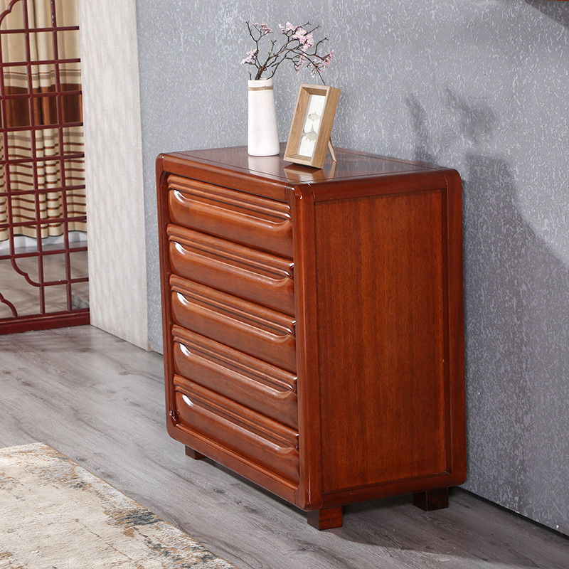 五斗柜抽屉式实木柜子五斗橱收纳柜中式实木卧室成套家具储物柜