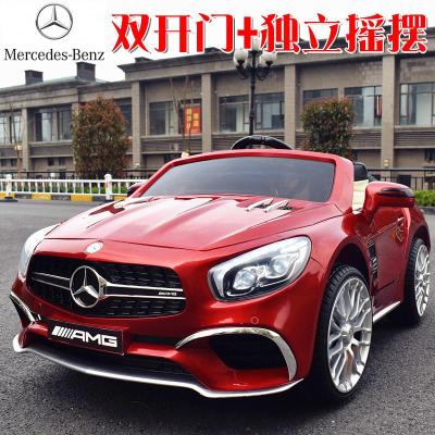 奔驰儿童电动车四轮遥控汽车可坐1-3童车4-5-8岁宝宝玩具车可坐人