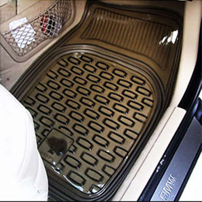 透明通用汽车防水防冻脚垫PVC脚垫防滑塑料乳胶5件套多色可选五件套