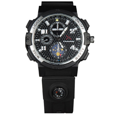 柏族智能高清无线WIFI摄像手表 微型迷你安防监控摄像机 夜视1080P摄像手表 户外运动 智能摄像头 标配16G内存