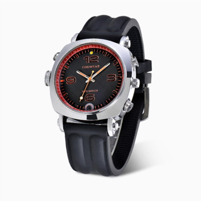 柏族 远程wifi智能摄像机男女款户外记录仪腕表智能摄像头拍照录音录像安防监控 远程wifi塑胶表带摄像手表 32G内存