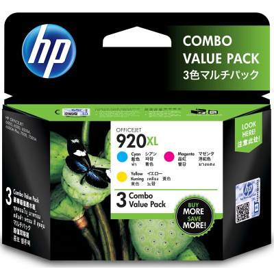 惠普（HP）E5Y50AA 920XL 大容量彩色墨盒3支装（适用Officejet Pro 6000 6500 ）