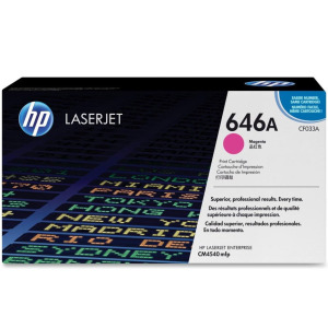 惠普(HP)CF033A 品红色硒鼓 646A(适用Color LaserJet CM4540) 【CF033A(646A)/红色12500页】