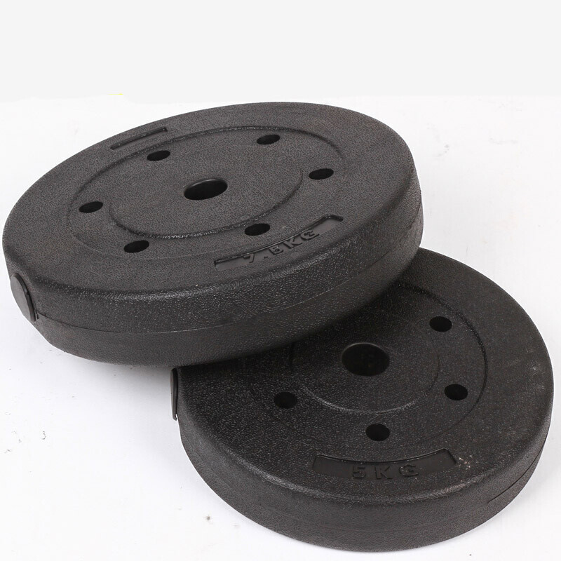 环保杠铃片举重配重片包胶哑铃片男士家用