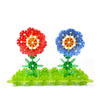 加厚雪花片积木儿童益智构建拼插玩具