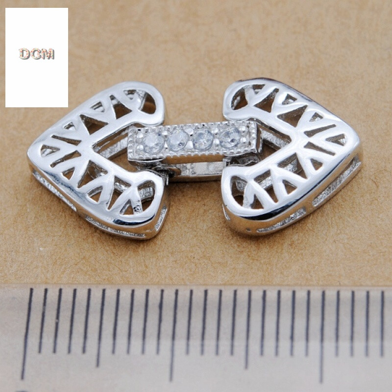 半银珍珠项链接头 红绿玛瑙链扣子 连接扣搭扣头 diy配件