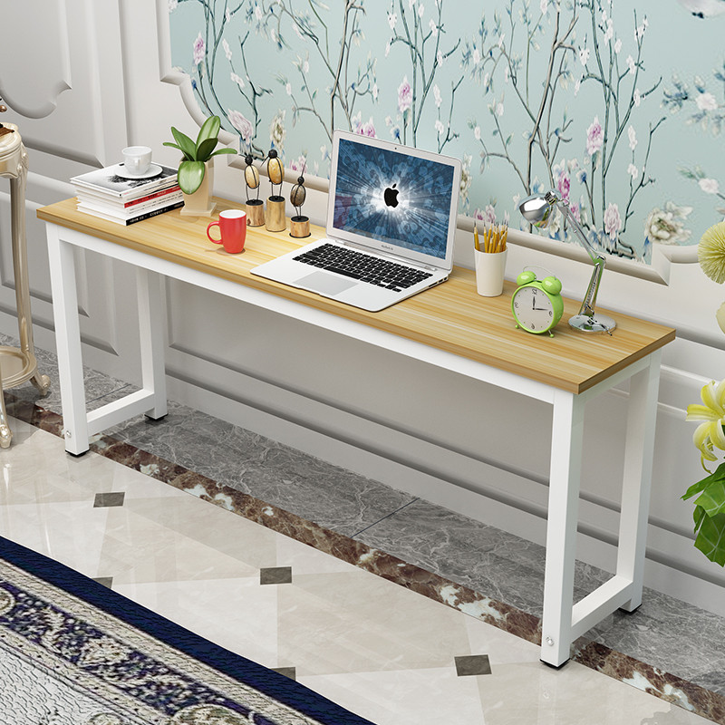 办公长条电脑桌家用书桌写字简约小长方形条桌子定做培训小长桌子