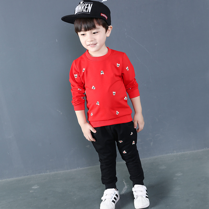 新款儿童秋装男1-2-3-4-5-6岁潮套装时尚韩版宝宝衣服秋季童装两件套