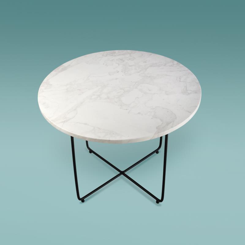 大理石客厅大小茶几组合北欧简约现代家居整装铁艺休闲桌小圆桌