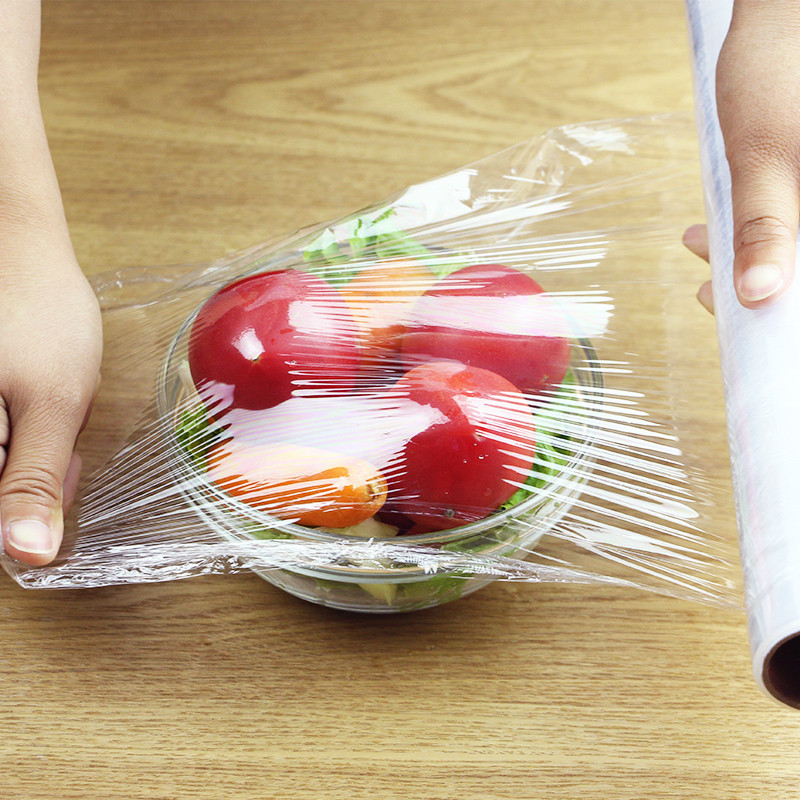 2卷装一次性家用保鲜膜大卷厨房食品保鲜膜包装膜