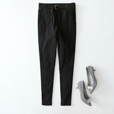 秋冬新款精致显瘦紧身百搭舒适高腰小脚修身小脚羽绒裤女黑色