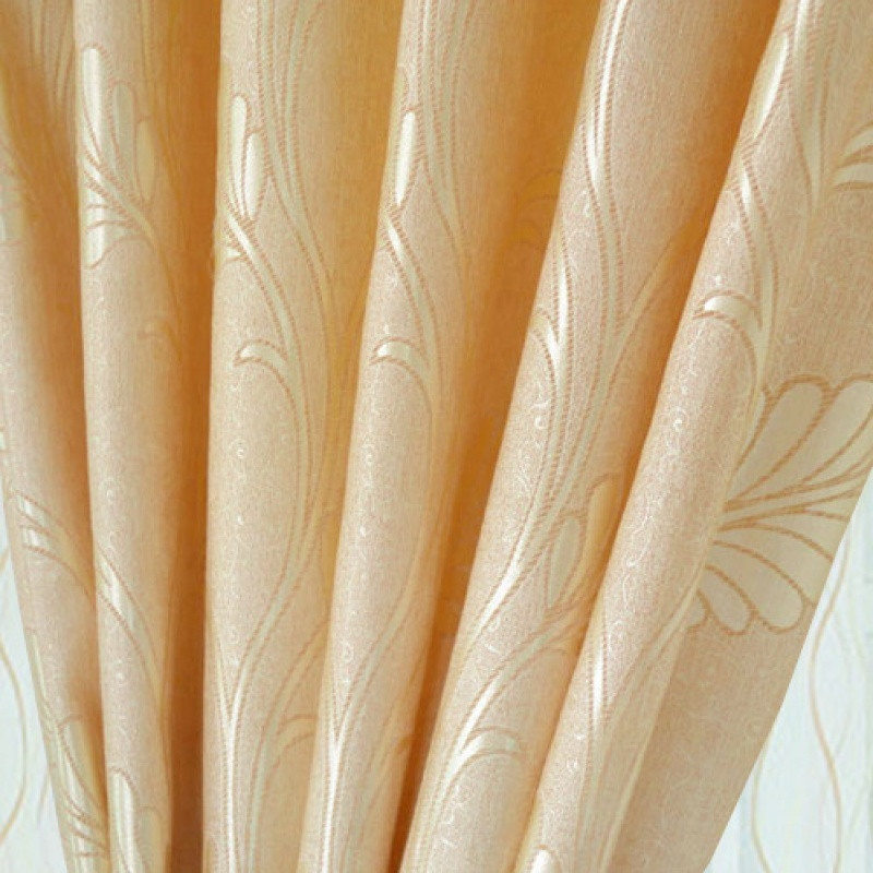 纯色大气简约现代半遮光窗帘布料定制成品客厅卧室阳台