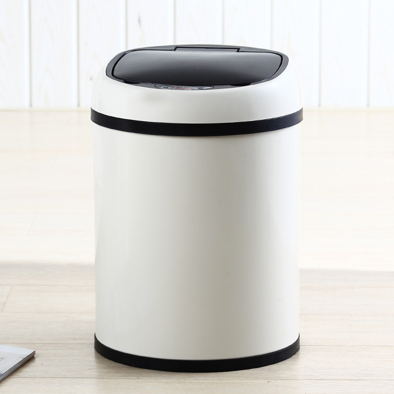 电子感应自动翻盖垃圾桶卫生间家用客厅厕所智能创意垃圾桶