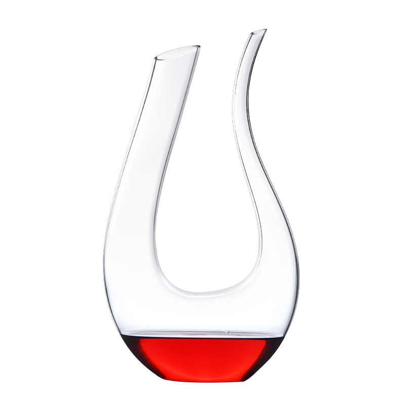 无铅水晶玻璃醒酒器红酒分酒器倒酒器竖琴壶u型壶天鹅壶酒具
