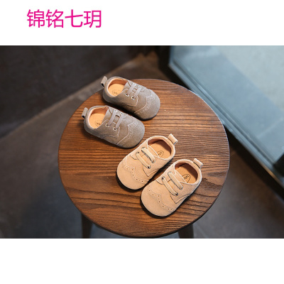 锦铭七玥童鞋婴儿鞋子学步鞋2017秋季新款宝宝鞋子真皮英伦风小童单鞋