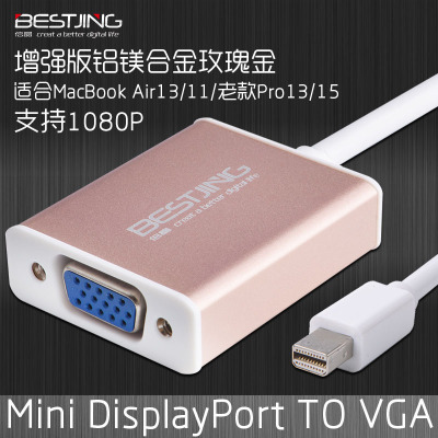 mac苹果电脑转接头macbook air投影仪pro转换器VGA视频转接线高清