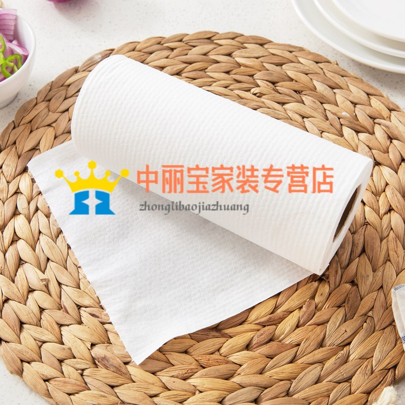 家 无纺布吸油抹布擦手巾50片装 厨房吸水不掉毛洗碗巾洗碗布