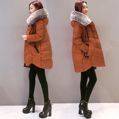 新款式大码女装胖MM2021冬装新品棉服加肥加大女棉衣女胖妹妹中长款外套-定制款