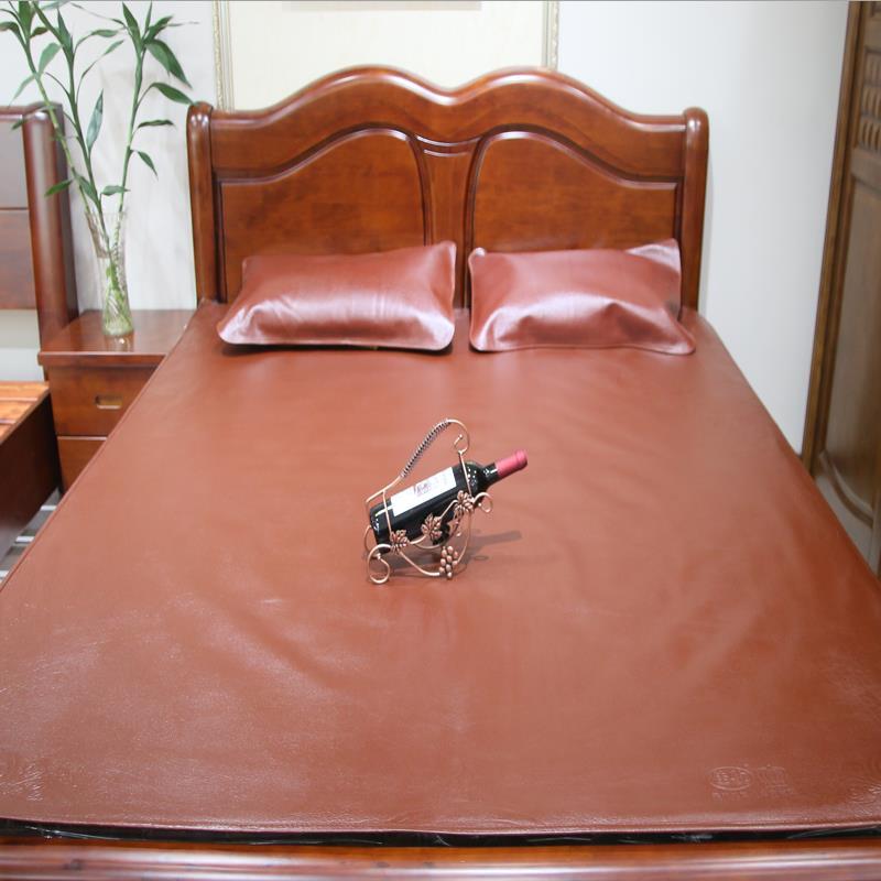 精品级包头层天然水牛皮凉席宽1.2 1.35 1.5 1.8 2米硬席床垫