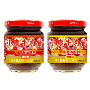 小康牛肉酱辣椒酱雪菜肉丝爆椒凤尾佐餐下饭酱拌米饭拌面火锅蘸酱