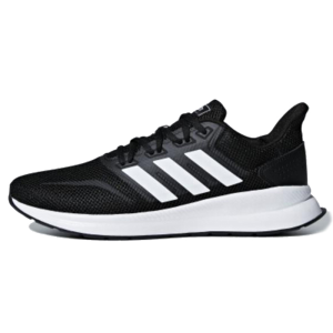海外代购阿迪达斯Adidas Runfalcon 1.0 防滑耐磨低帮跑步鞋男款黑白运动休闲跑步鞋专柜橡胶底F36199