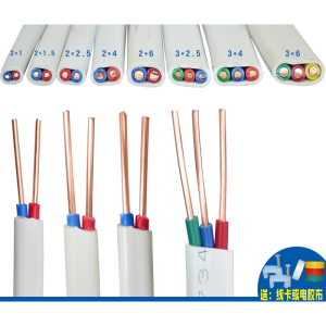 东映之画铜芯电线11.52.546平方双芯铜线BVVB护套线家用硬32芯