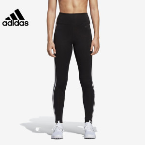 Adidas阿迪达斯女裤新款休闲舒适透气运动紧身训练长裤BQ9359 D