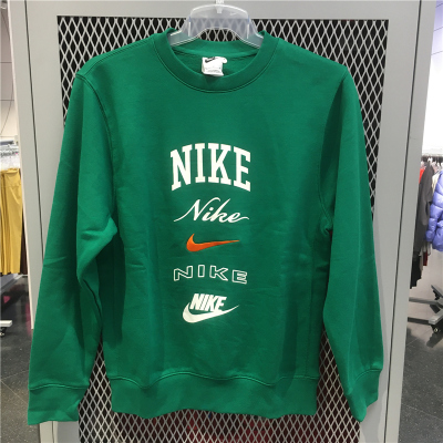 NIKE耐克卫衣运动休闲加绒保暖针织圆领男装套头衫FN2611-365 D