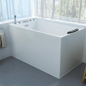 独立亚克力浴缸小浴缸小户型迷你坐式浴缸11.11.21.31.41.5波迷娜BOMINA