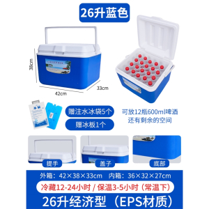 闪电客保温箱冷藏箱户外冰箱便携车载商用摆摊食品保冷鲜冰桶包外卖(rDX)