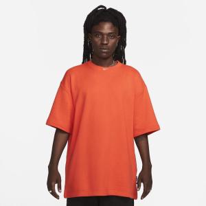 耐克NIKE男款DX0187-633男士T恤 标志时尚百搭 轻薄透气舒适宽松短袖 橙色