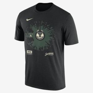 耐克NIKE Milwaukee Bucks Max90 个性潮流 图案运动短袖圆领T恤舒适透气男款FJ0383-010