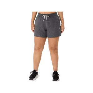 亚瑟士(ASICS)女士运动短裤80棉20聚酯舒适中等重量摇粒绒