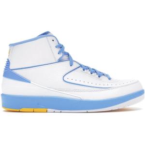 [官方正品]耐克 AJ 乔丹 2 复古系列男士城市运动休闲百搭篮球鞋 白色/蓝色385475-122